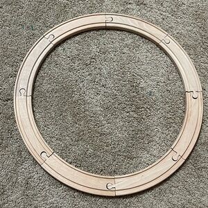 8 wooden train tracks curved set#1 circle